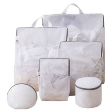 PDS리빙 다양한 사이즈 입체 볼륨형 손잡이 세탁망 얇은망, 혼합색상, 6개