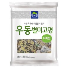 면사랑 우동별미고명 야채맛, 250g, 1개