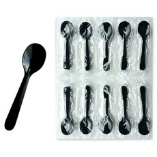 생활을그리다 미니미니 스푼 블랙 8.5cm, 1개입, 100개