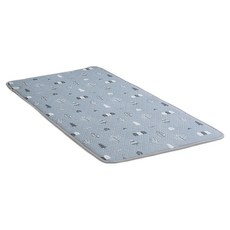 Haniluiryogi 頂級 EMF 碳纖維電熱毯 HI-402, 淺藍色, 加大單人(95 x 180 cm)