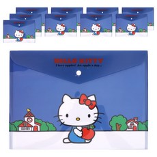 산리오 캐릭터즈 똑딱이 봉투 화일, 헬로키티, 10개