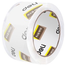 델리 무소음 박스테이프 48mm x 40m, 투명, 1개