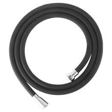 矽膠管狀淋浴軟管 白色, 黑色, 1.5m