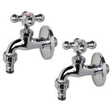 BATHROOM KNOWLEDGE 十字把手橫式水龍頭 冷熱水分離式 Moro86套組, 1套