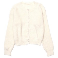 Lalaon 女款舒適羊毛圓領貝殼扣開襟衫 25TSP3155