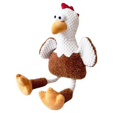 soonZAM 可愛小雞造型啾啾聲寵物狗玩具, 混合色, 1個