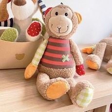 soonZAM 寵物狗啾啾叫可愛猴子玩具, 混合顏色, 1個