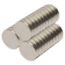 러블리팜 초강력 네오디움 강력 도장형 원형 냉장고 자석 30p, 30개, 실버