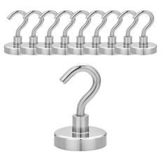 Lovely Farm 超強力釹強力掛鉤式冰箱磁鐵 10入, 10個, 單一顏色