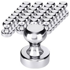 Lovely Farm 超強力釹強力圖釘型冰箱磁鐵 40入 + 透明收納盒, 1套, 銀色