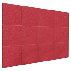 DIY自行施工隔音材料, 紅色, 12個
