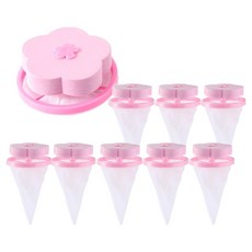 PDS리빙 꽃송이 통돌이 세탁기 거름망, 핑크, 8개