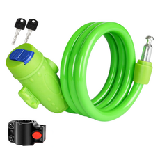 Lumion 自行車粉彩鑰匙鎖 1m, 綠色, 1個