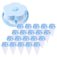 PDS리빙 꽃송이 통돌이 세탁기 거름망, 블루, 20개