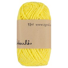 청송뜨개실 보들이 인형실 수면사 뜨개실, 303 노랑, 1개