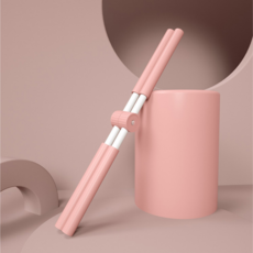 헤이담 스트레칭봉 요가 자세 교정 십자형 봉, 분홍