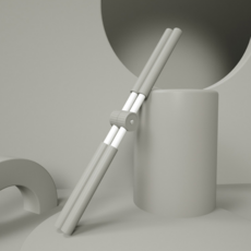 HEYDAM 伸展棒 瑜珈姿勢矯正十字形棒, 灰色