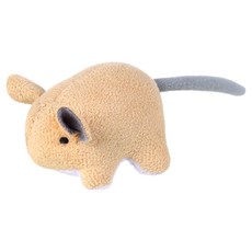 寵物星樂園 貓咪玩具 鈴鐺鼠, 1個, 米色