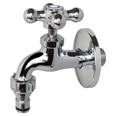 BK 십자 가로 수도꼭지 왕분리 냉수 모로87, 1개