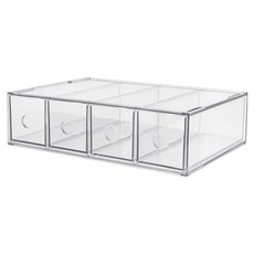 多用途整理盒 4格 257 x 173 x 75 mm 5523, 透明, 1個