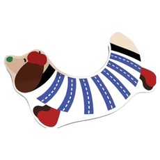 블럭마트 U자형 강아지 욕실 변기 발매트, type2, 1개