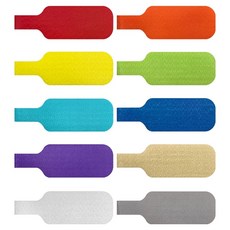 랩잇 벨크로 네임택 라벨 10종 세트 410-CL-MD-MC, 1세트, 혼합색상