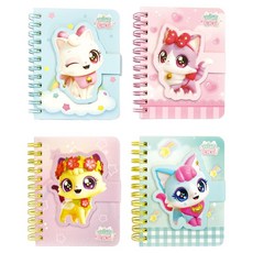 許願貓磁吸筆記本, 10個, 隨機出貨