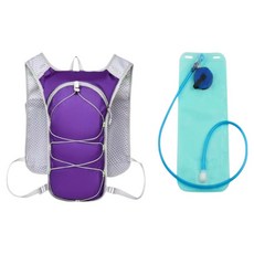 유엠 좋은 백팩 20L + 물주머니 세트, 퍼플, 1세트