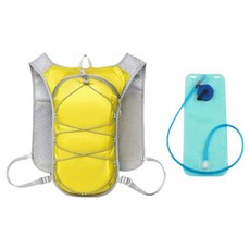 유엠 좋은 백팩 20L + 물주머니 세트, 옐로우, 1세트