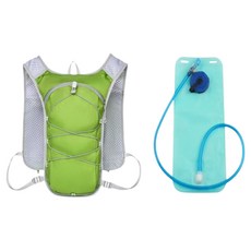 유엠 좋은 백팩 20L + 물주머니 세트, 연두, 1세트