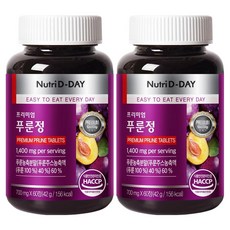 뉴트리디데이 프리미엄 푸룬정 60정, 42g, 2개