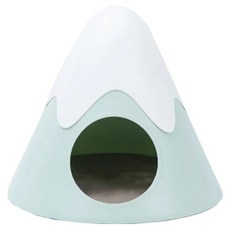 homerunPET 霍曼 雪山造型貓窩睡床, 藍色, 1個