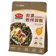 馬玉山 特濃輕烤穀脆 黑芝麻堅果, 1包, 280g