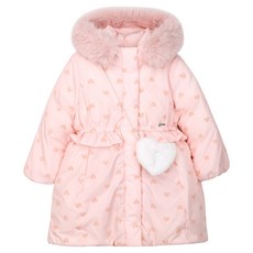 Perimitz 兒童愛心印花荷葉邊羽絨外套 P2543F05310