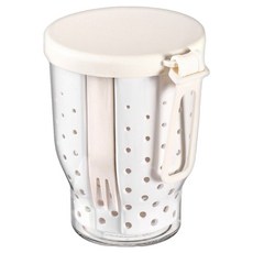 FaSoLa 便攜式密封保鮮雙層沙拉杯 自帶叉, 1個