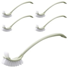 마켓감성 욕실 긴손잡이 청소브러쉬, 5개, 초록색