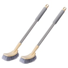 Maket Gamseong 浴室堅固刷 不鏽鋼款, 黃色, 2個