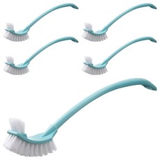 마켓감성 욕실 긴손잡이 청소브러쉬, 5개, 파란색