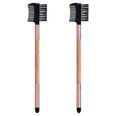 DeepTalk 睫毛雙頭化妝刷 DT0958, 2個, 4 棕色