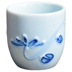 手繪蝴蝶茶杯 日本製, 1個, 白色