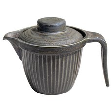 黑消光十草茶壺 日本製, 1個, 黑色, 290ml