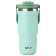 TYESO 泰碩 提手保溫杯 33#C款, 薄荷綠, 750ml, 1個