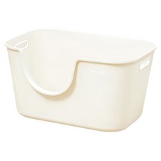 寵物星樂園 Mango 開放式貓砂盆 大型, 1個, 白色