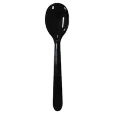 생활을그리다 디저트 아이스크림 스푼 시크한 블랙 대 12cm, 100개, 1개입