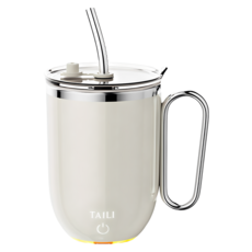 TAILI 太力 光漾磁力電動攪拌杯 白色 420ml, E-015