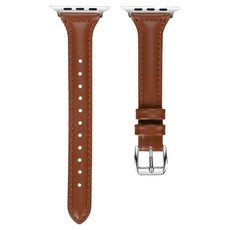 OMG 經典女士替換皮革錶帶 42mm, 1個, 棕色