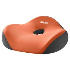SUNORO 中空透氣減壓記憶棉坐墊, 橙色, 1個
