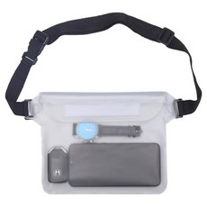 HOHO 防水密封泛舟戶外便攜收納腰包, 白色, 1個