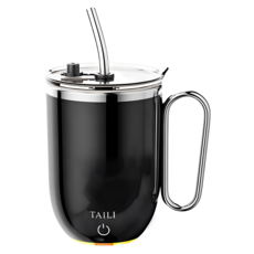 TAILI 太力 光漾磁力電動攪拌杯 黑色 420ml, E-015