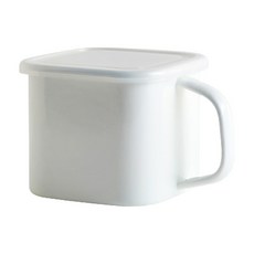 Seven Kitchen 琺瑯儲物罐/IH拉麵鍋 白色, 1個, 13.5cm